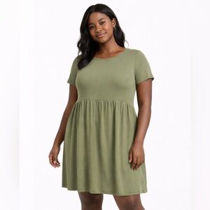 💚 Wild Fable Ribbed Swing Dress